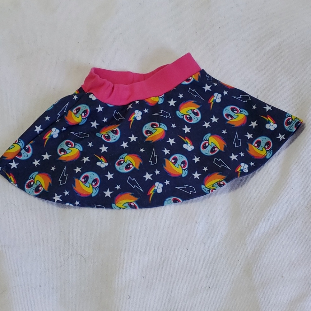 🌈My Little Pony rainbow multicolor thunder skort